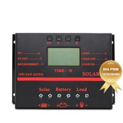 Wholesale Low Price 12V 24V 48V Auto 10A 20A 30A 40A 50A 60A 80A MPPT PWM 80A Solar Charge Controller