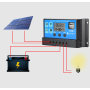 Solar PV Regulators 50 Amp Battery Charger with LCD & Dual USB PWM Charge Controller 12V 24V 36V 48V