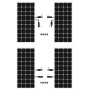 Wholesale tier 1 CE TUV Approved 530w 540w 550w Monocrystalline  Black Cover MONO Solar Panel