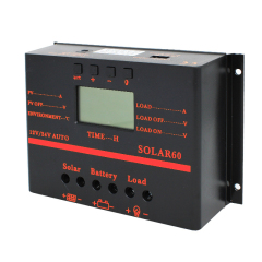 PWM 10A 20A 30A 40A 12V/24V LCD Display Dual USB Output Intelligent Regulator Solar Charge Controller