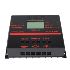 PWM 10A 20A 30A 40A 12V/24V LCD Display Dual USB Output Intelligent Regulator Solar Charge Controller