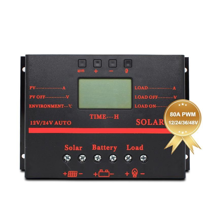 Wholesale Solar System 40A 60A 80A 12v 24v Regulator Auto Controller WiFi Charger Hybrid PV MPPT PWM Solar Charge Controller
