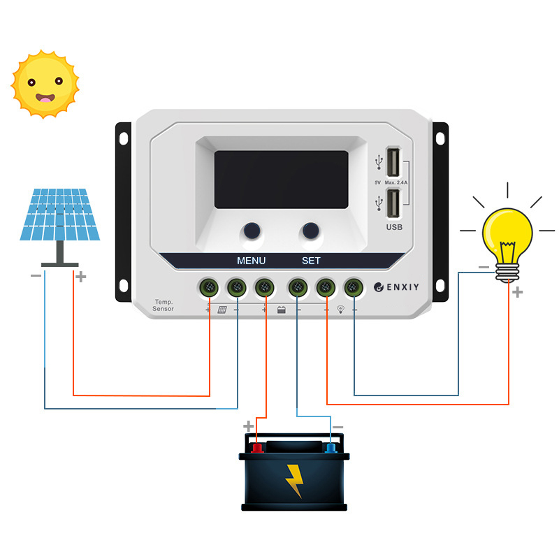 Wholesale Solar System 40A 60A 80A 12v 24v Regulator Auto Controller WiFi Charger Hybrid PV MPPT PWM Solar Charge Controller