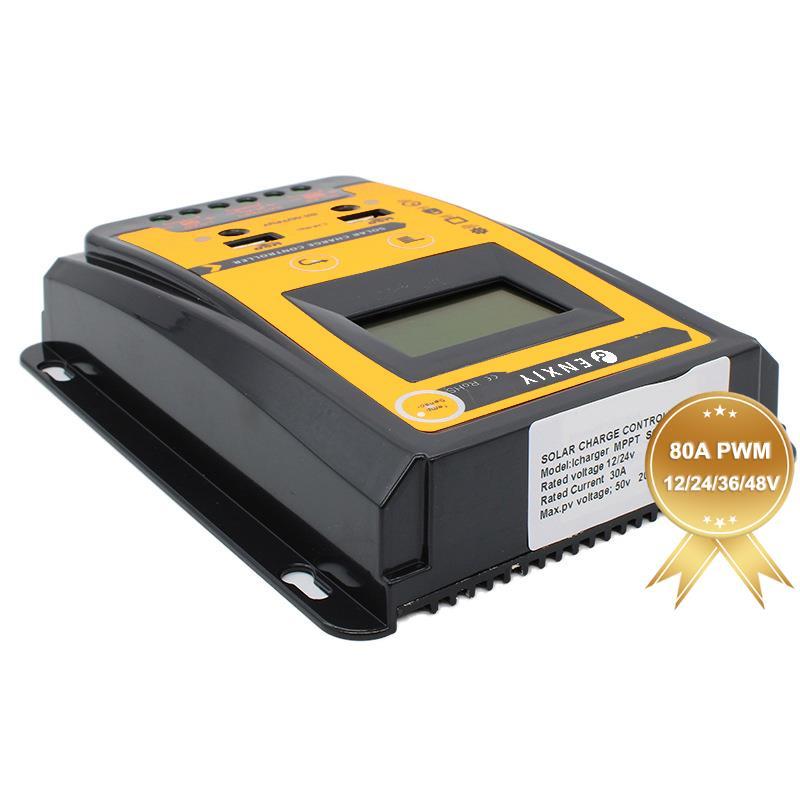 Wholesale Solar System 40A 60A 80A 12v 24v Regulator Auto Controller WiFi Charger Hybrid PV MPPT PWM Solar Charge Controller