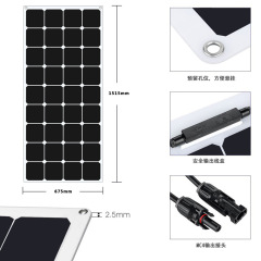 Wholesale A Grade Solar Module 530w 540w 550w Bifacial Mono Half Cell Solar Panel