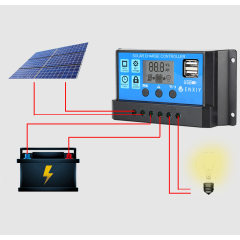 Wholesale 10A 20A 30A 40A 50A 60A 80A 12V 24V 48V Auto Manual MPPT PWM Solar Charge Controller