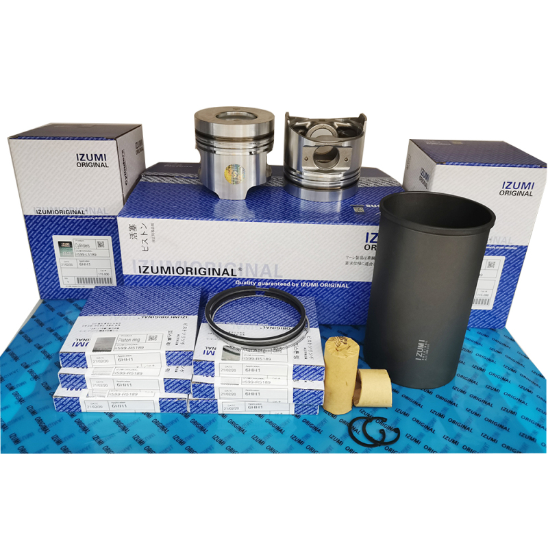 Truck spare Engine Parts 6HH1 Liner kit Piston sets Ring Cylinder liner