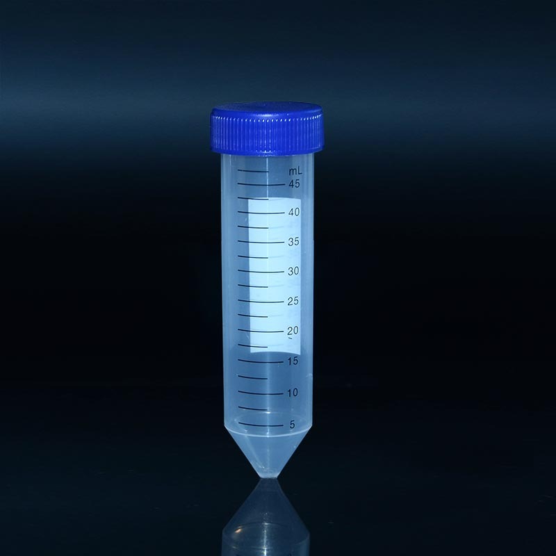 50ml koniese bodem PP sentrifugebuise met skroef plat dop