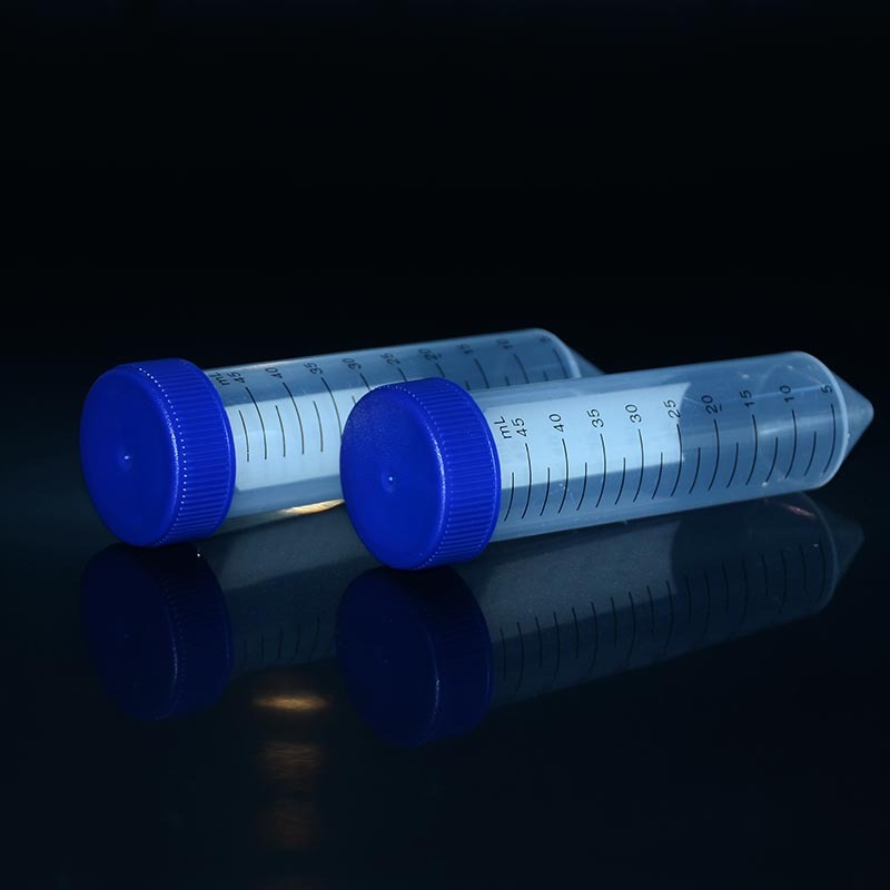 50ml koniese bodem PP sentrifugebuise met skroef plat dop