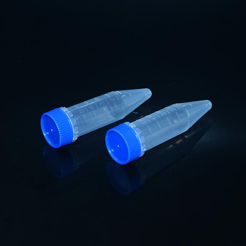 Blou Dop Koniese Bodem 5ml Sentrifuge Buise