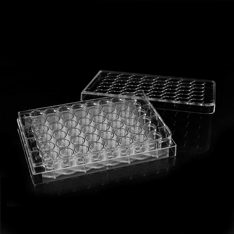 Placa de cultivo celular de 48 pocillos con tapa