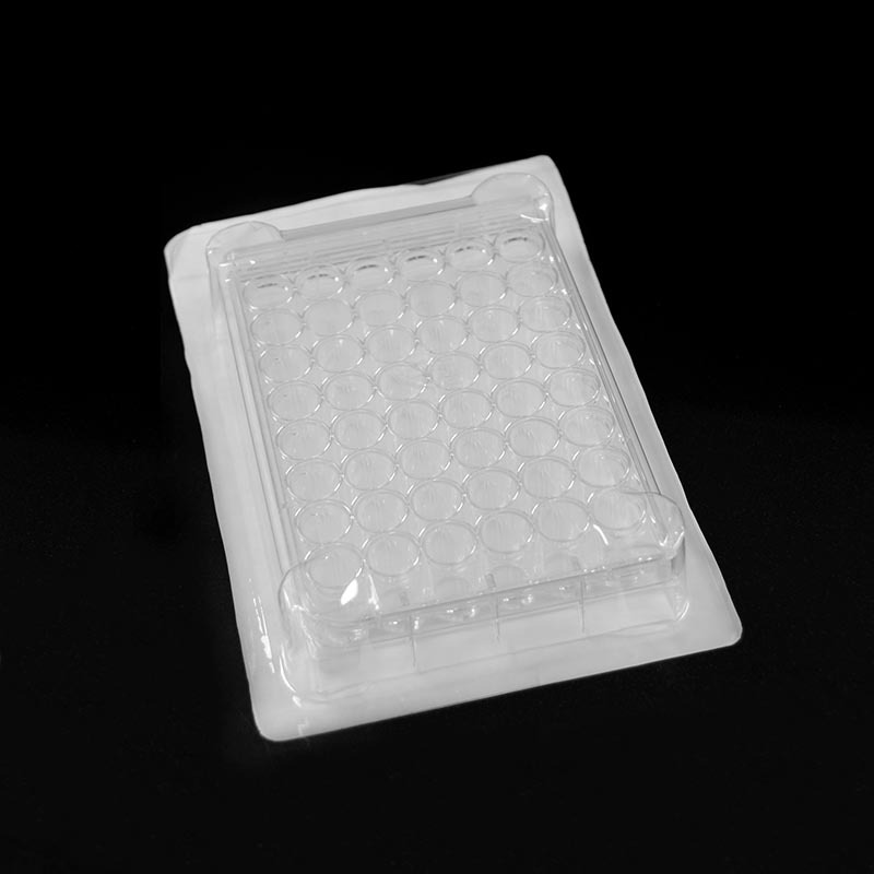 Placa de cultivo celular de 48 pocillos con tapa