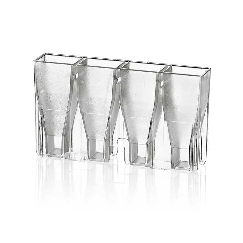 Vasos de muestreo de muestras transparentes estériles de 4 orificios