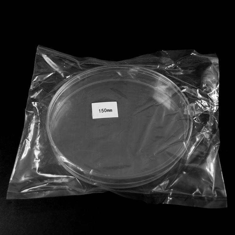 Placas de Petri redondas de 150 mm con tapa y ventilación triple