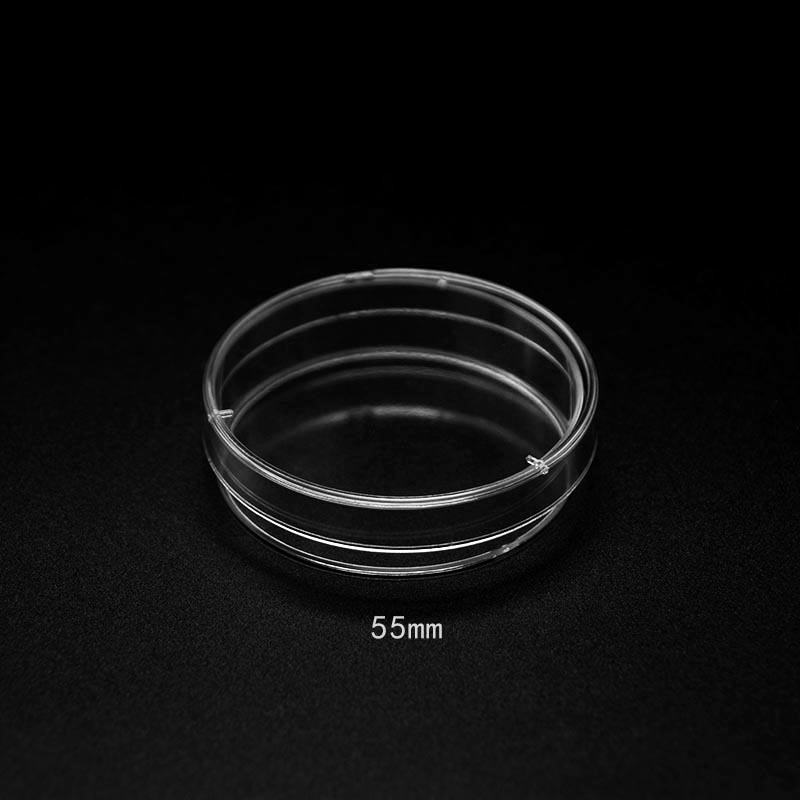Placas de Petri desechables de 55 mm con ventilación triple