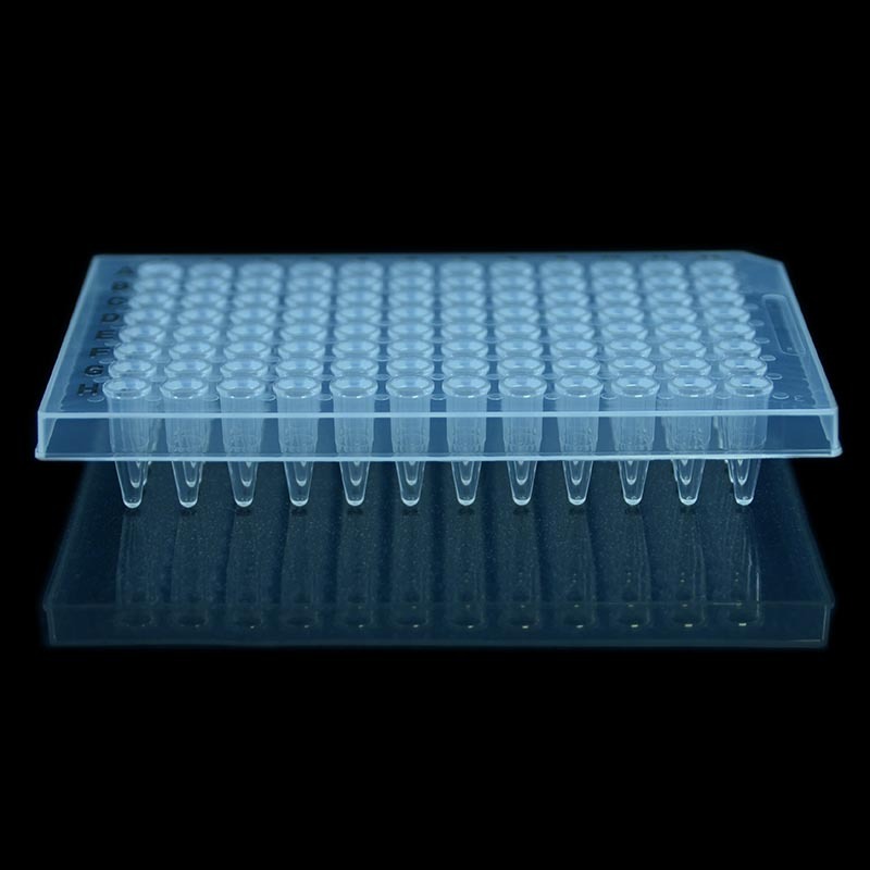Placa de PCR transparente con faldón semifaldón de 0.2 ml Fabricante de 96 pocillos