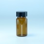 Viales de muestra de vidrio ámbar de 20 ml con tapón de rosca