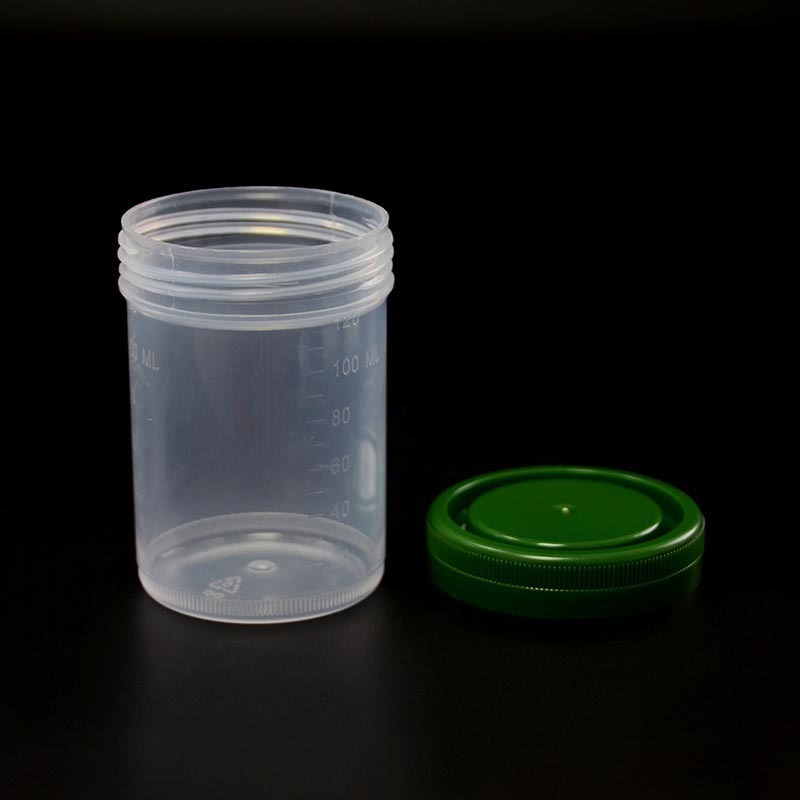 Venta al por mayor de vasos para contenedores de muestras no estériles de 120 ml