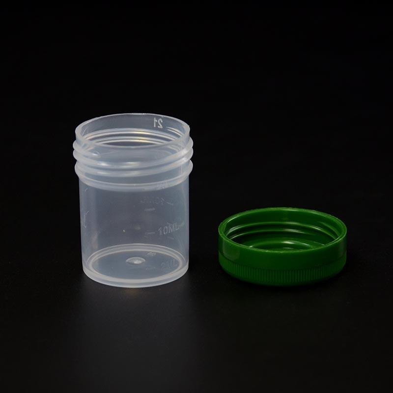Mini recipiente para muestras de histología, vasos de 20 ml con tapón de rosca