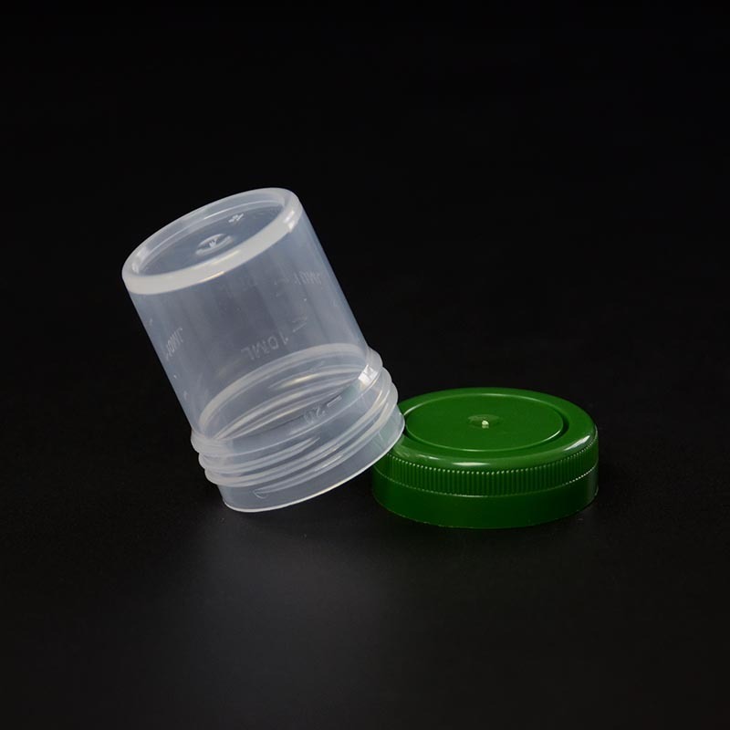 Mini recipiente para muestras de histología, vasos de 20 ml con tapón de rosca