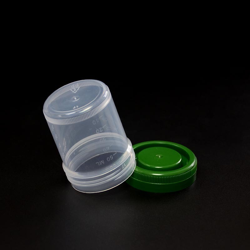 Contenedor de histología de 60 ml con tapa de rosca para uso en laboratorio