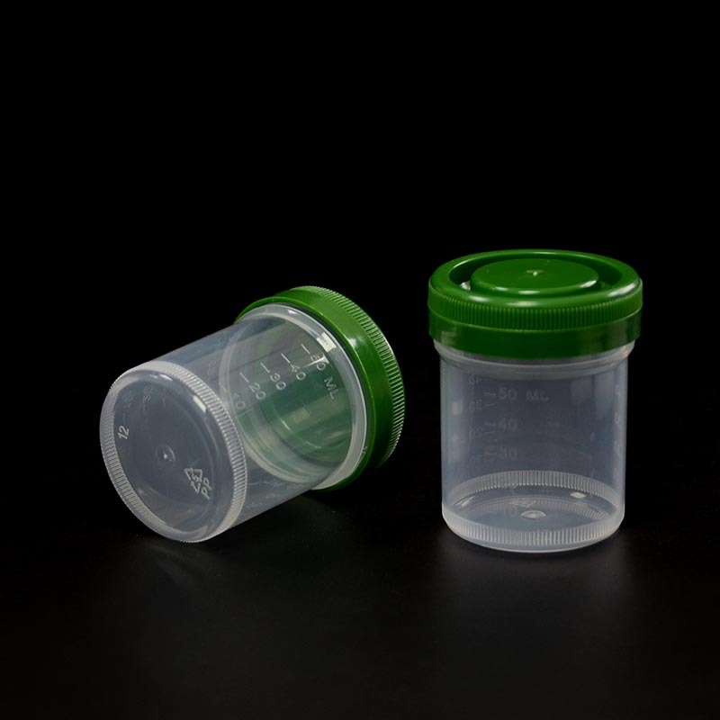 Contenedor de histología de 60 ml con tapa de rosca para uso en laboratorio