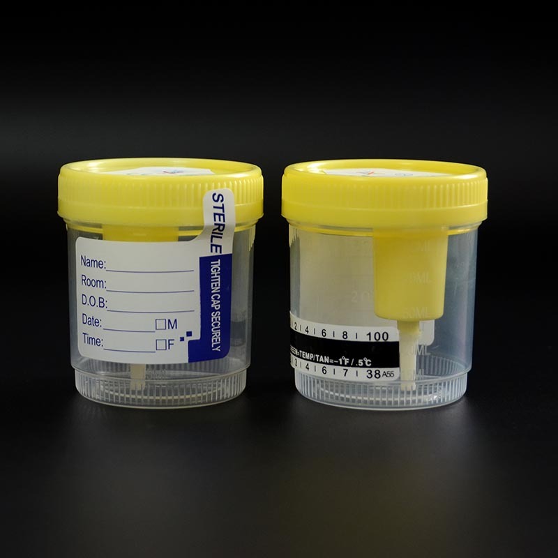 Beste 90ml Vakuum-Urinsammelbecher mit Temperaturstreifen