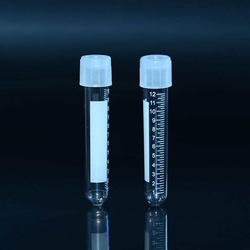 Tubos de cultivo de poliestireno de 12 ml de alta calidad con tapa de doble posición