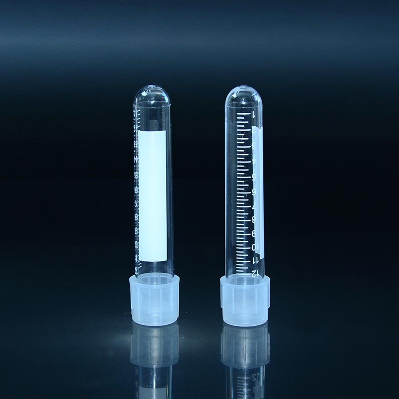Tubos de cultivo de poliestireno de 12 ml de alta calidad con tapa de doble posición