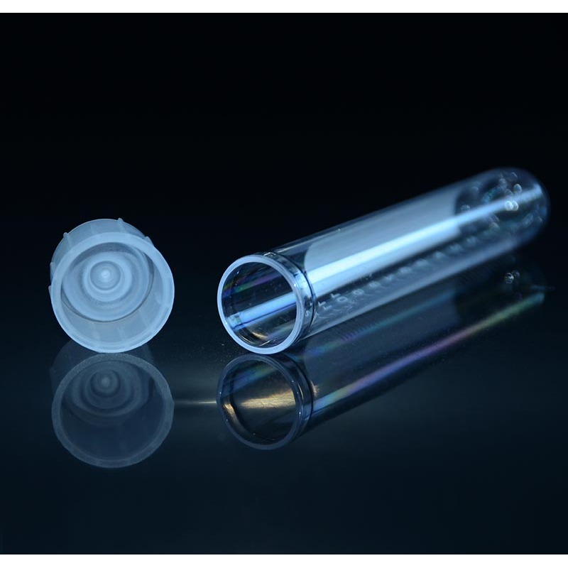 Tubos de cultivo de poliestireno de 12 ml de alta calidad con tapa de doble posición