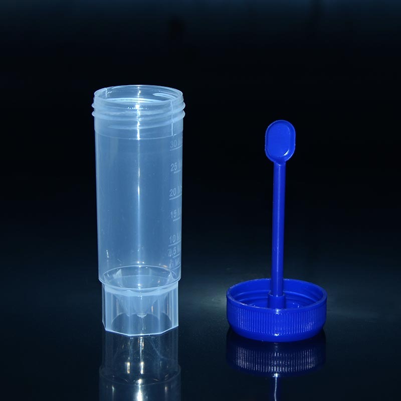 Tubos de recogida de taburetes de 30 ml de fondo plano