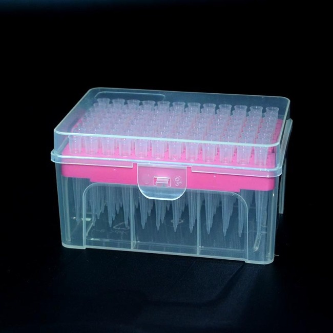 Puntas de pipeta universales transparentes 250ul estériles y filtradas