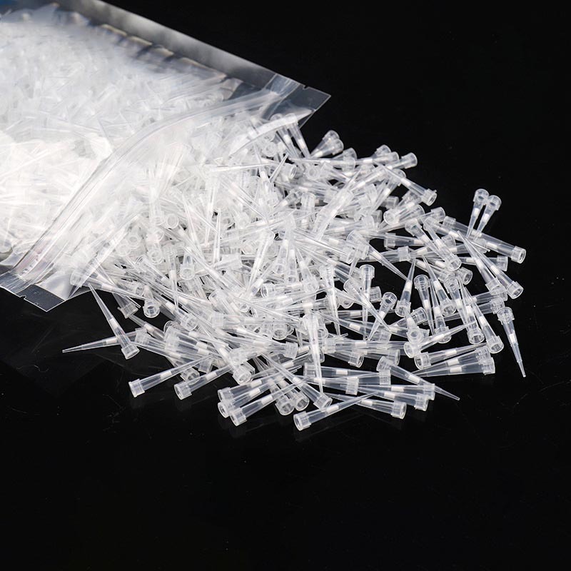 Puntas de pipeta al por mayor en bolsas de 10 ul, 200 ul, 1000 ul y 1250 ul