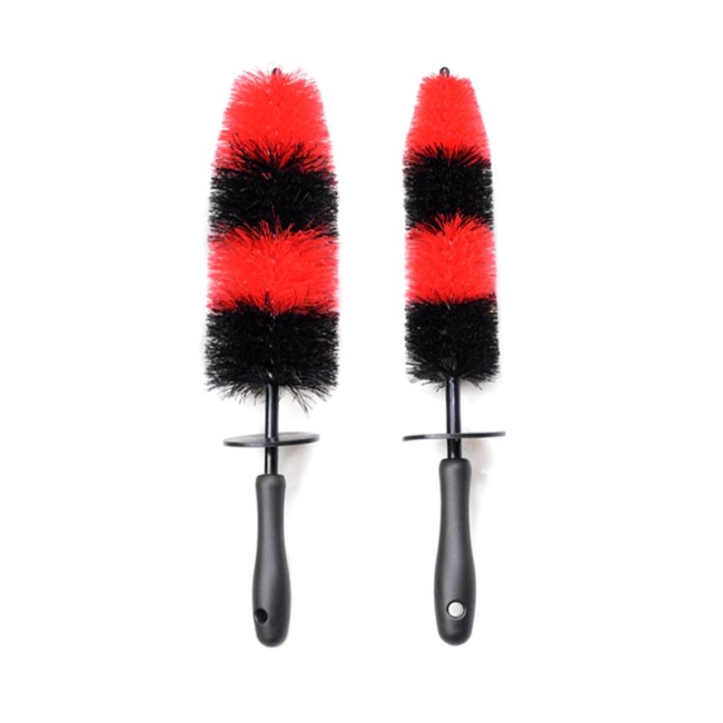 Escova dobrável para cubo de roda de carro com alça longa