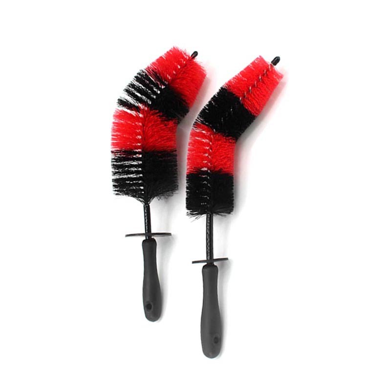 Escova dobrável para cubo de roda de carro com alça longa