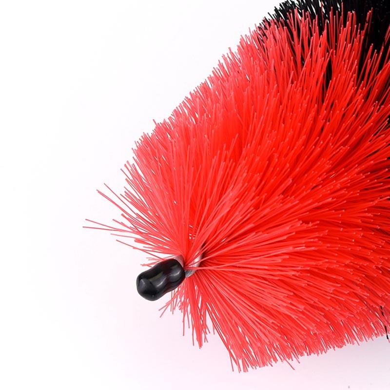 Escova dobrável para cubo de roda de carro com alça longa