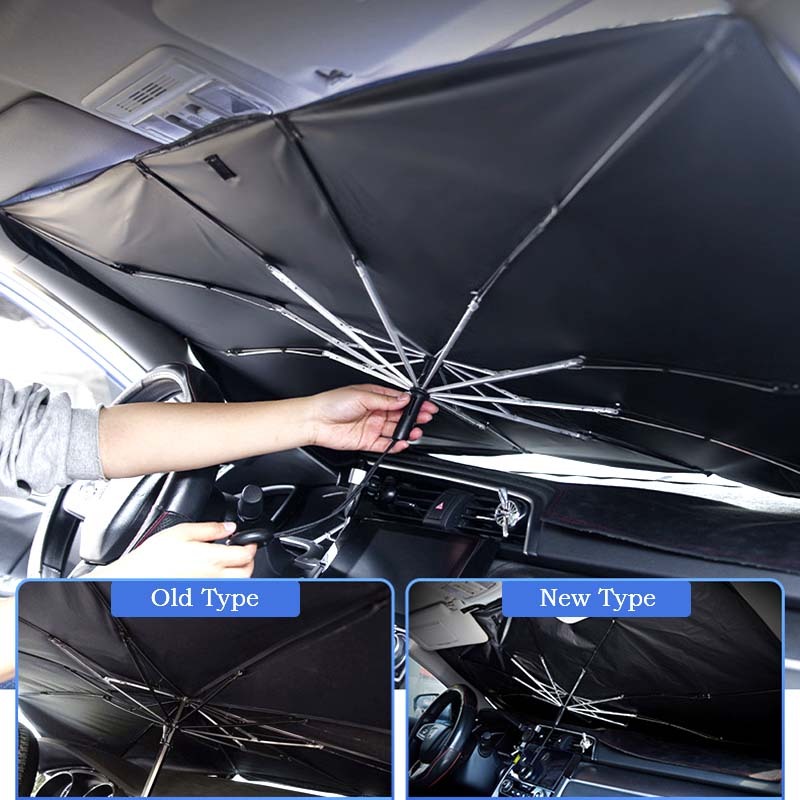 Pára-brisa de carro revestido de prata com isolamento térmico Acessórios para carro