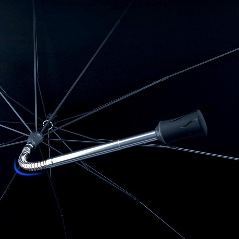 Guarda-sol para pára-brisa de carro com alça flexional dobrado