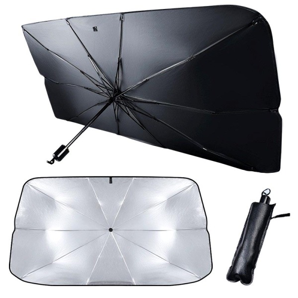 Foldable Straight Handle Car Umbrella SunShade Windshield Sunshade