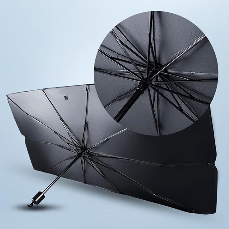Foldable Straight Handle Car Umbrella SunShade Windshield Sunshade
