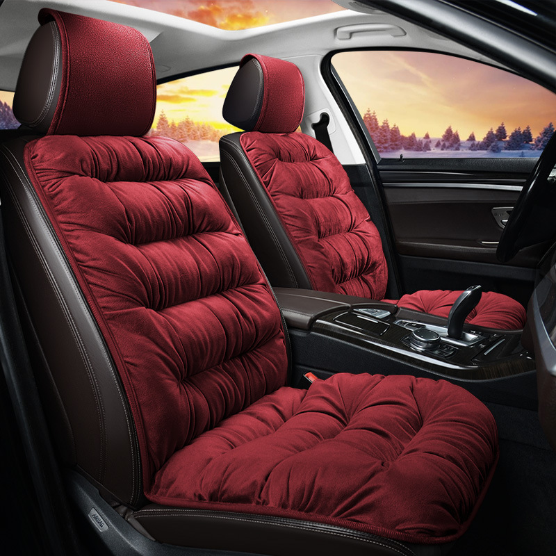 Winter New Short Plush Car Seat Cushion