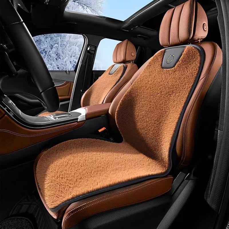 12V Universal Winter Heating Thermostatic Plush Car Seat Cushion