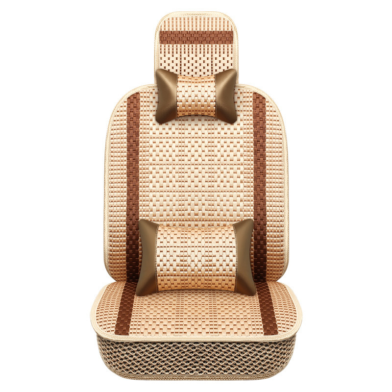 Almofada de assento de carro respirável para resfriamento de verão com encosto