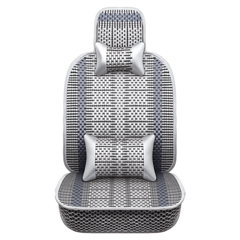 Almofada de assento de carro respirável para resfriamento de verão com encosto