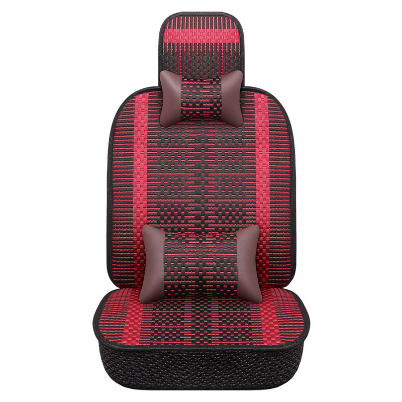 Almofada de assento de carro respirável para resfriamento de verão com encosto