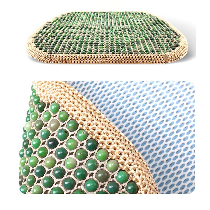 Almofada de assento de carro para todas as estações com contas de madeira de semente Bodhi respirável