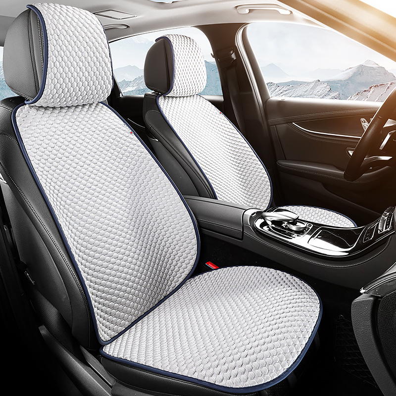Almofada de assento de carro em tecido com sensação de gelo tipo dividido para o verão