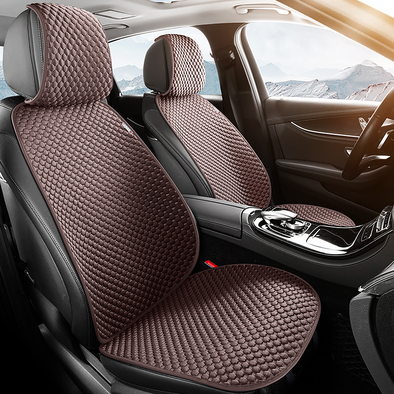 Almofada de assento de carro em tecido com sensação de gelo tipo dividido para o verão