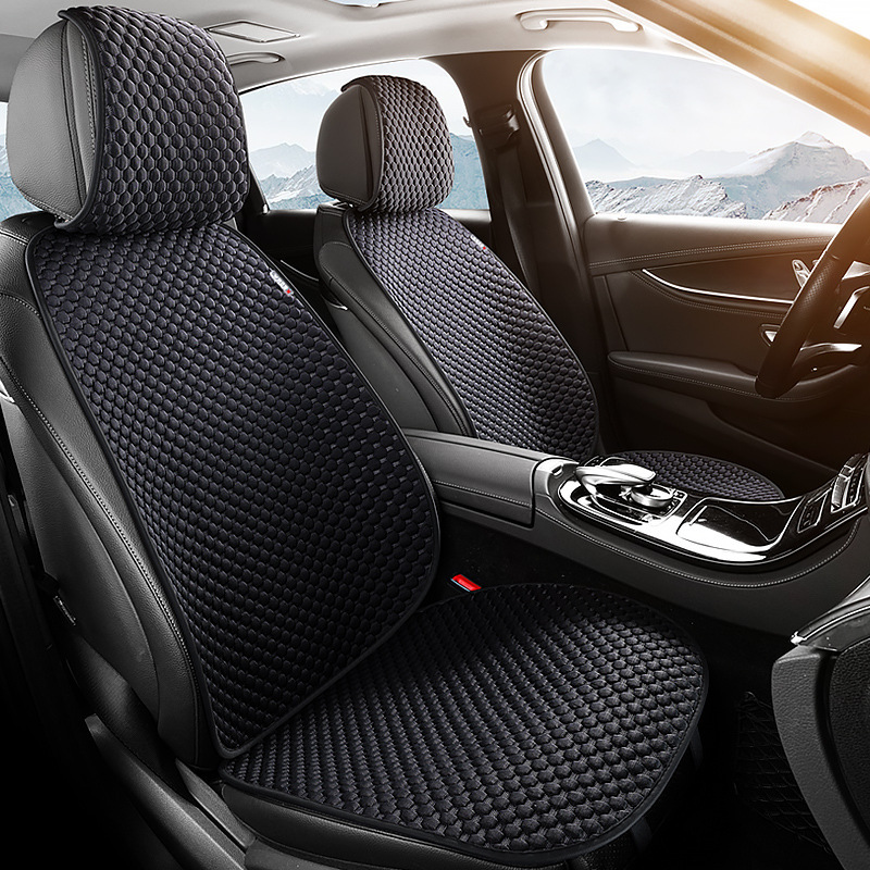 Almofada de assento de carro em tecido com sensação de gelo tipo dividido para o verão