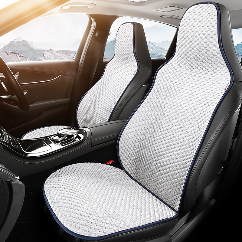 Almofada de assento de carro de seda gelada de resfriamento de peça única